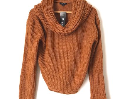 T.I.M.I.N.G Brown Cowl Neck Sweater NWT- Size M For Cheap