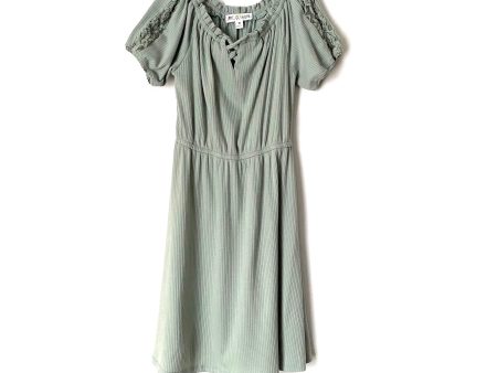 Love Glam Girl s Green Lace Sleeve Dress- Size Girl s M Cheap