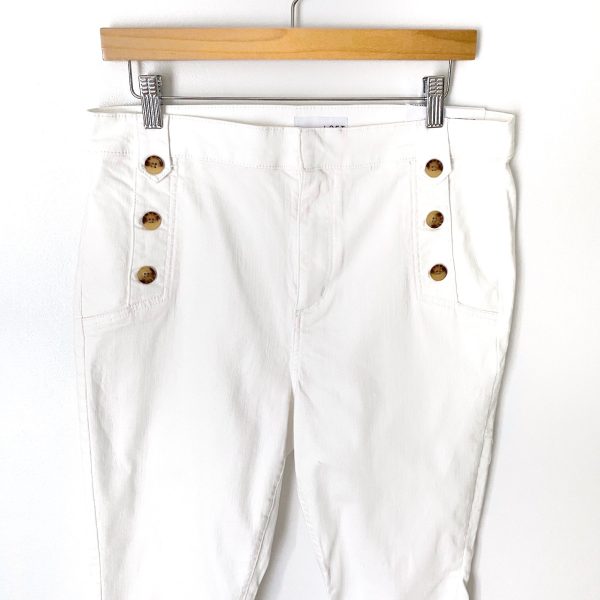 LOFT White High Waist Skinny Jeans NWT- Size 31 12 (Inseam 26.5 ) For Discount