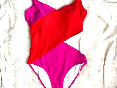 Summersalt Red and Pink  The Marina  Built In Cups One Piece- Size 12 Discount