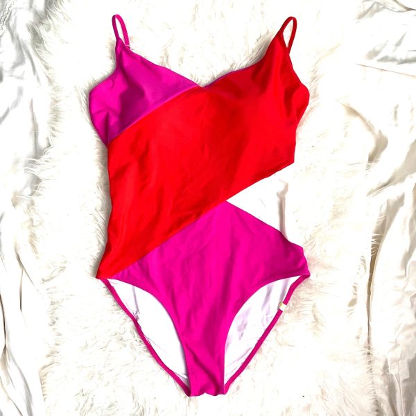 Summersalt Red and Pink  The Marina  Built In Cups One Piece- Size 12 Discount