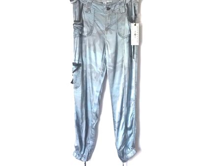 Marrakech Blue Silky Camo Cargo Pants NWT- Size 26 (Inseam 26”) Hot on Sale