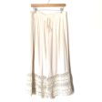 American Eagle Ivory Flowy Drawstring Waist Pants- Size XL Online Sale