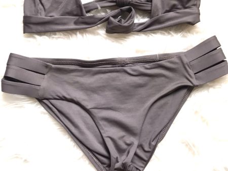 Vitamin A Olive Triple Strap Bikini Bottoms- Size S (BOTTOMS ONLY) Online