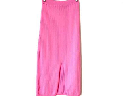 Free People Pink Ribbed Sweater Midi Skirt NWT- Size S Online now