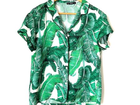 Shein Palm Leaf Pajama Set- Size S (SOLD AS A SET) Online Hot Sale