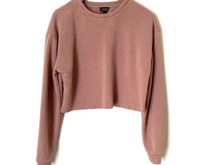 Topshop Mauve Cropped Sweatshirt- Size 4 (see notes) For Discount