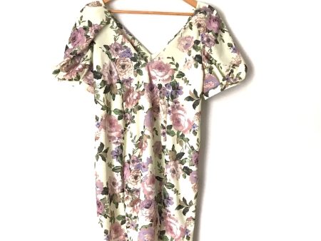 ASOS Floral Print V Neck Dress- Size 14 For Cheap