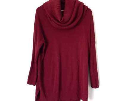 Vestique Maroon Turtleneck Sweater- Size S M For Cheap