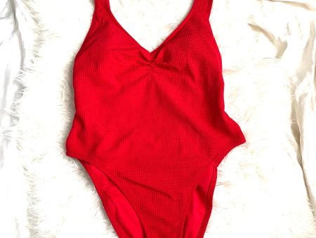 Shade & Shore Red Built In Bra One Piece- Size L Online Sale