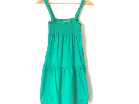 ASOS Green Smocked Bodice Tiered Dress- Size 0 For Sale