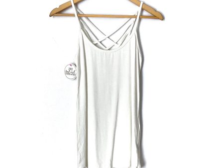 The Retail Therapist Ivory Criss Cross Tank NWT- Size M Supply