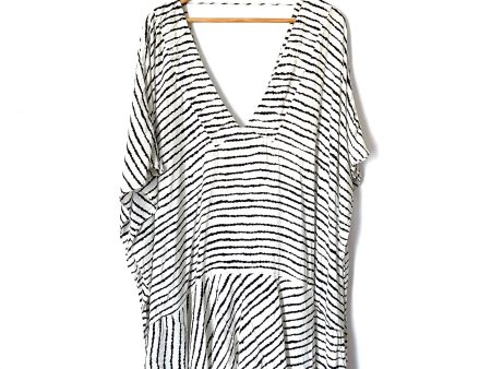 VIX Paula Hermanny Striped V Neck Cover Up- Size M on Sale