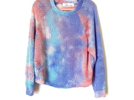 Vintage Havana Colorful Tie Dye Open Knit Sweater- Size S Supply