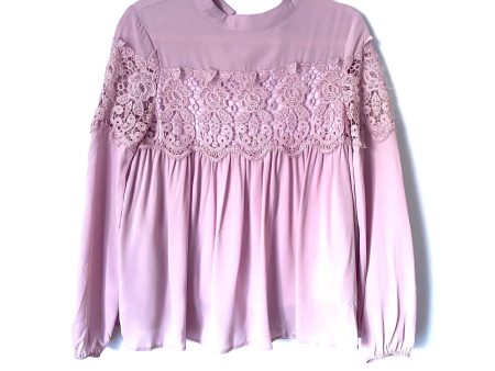 Fashion Union Purple Babydoll Crochet Blouse- Size 6 (see notes) Cheap