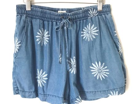 Splendid X Margherita Chambray Daisy Print Drawstring Shorts- Size S Cheap