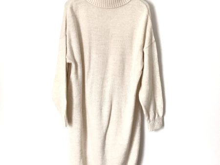 Topshop Cream Turtleneck Sweater Dress- Size 8 (see notes) Fashion