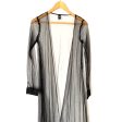 Windsor Black Sheer Mesh Long Duster- Size S Hot on Sale