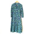 Zara Tiered Floral 3 4 Sleeve Dress- Size L For Sale