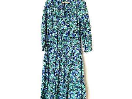 Zara Tiered Floral 3 4 Sleeve Dress- Size L For Sale