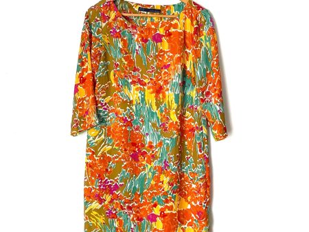 Zara Basic Floral Watercolor Shift Dress- Size S Cheap