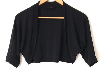 B. Smart Black Round Hem Cropped Cardigan- Size ~S Sale