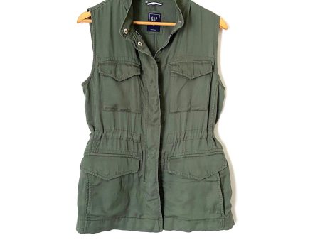 Gap Olive Green Utility Vest- Size M For Sale