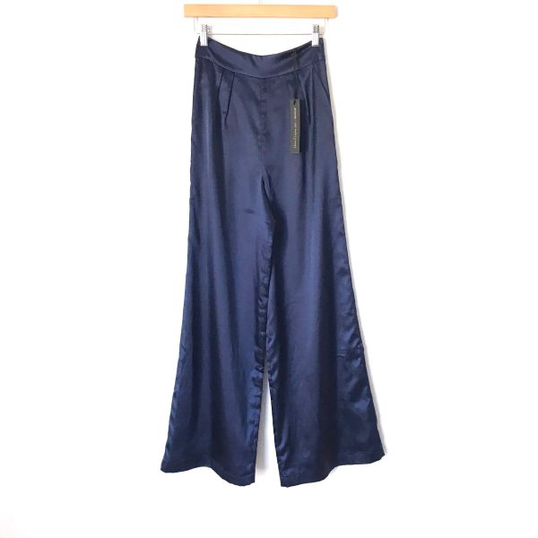 House of Harlow 1960 x Revolve Navy Wide Leg Pants NWT- Size XS (Inseam 28.5”) Online now