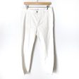 LOFT White Skinny Crop Distressed Hem Jeans NWT- Size 31 12 (Inseam 25.5 ) on Sale