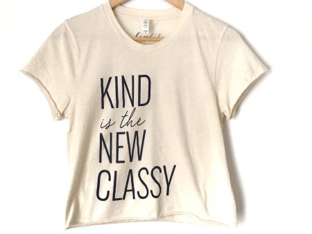 The Light Blonde Graphic  Kind Is The New Classy  AUTOGRAPHED Crop Tee- Size XS For Discount