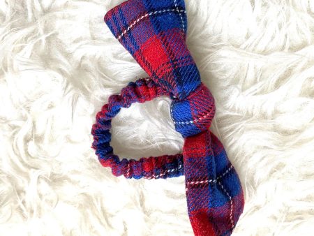 Plaid Bow Scrunchie For Sale