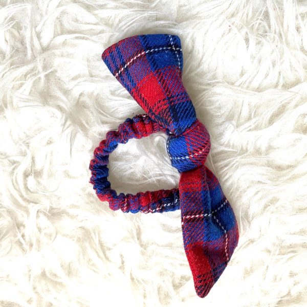 Plaid Bow Scrunchie For Sale