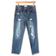 Tricot Distressed Straight Leg Jeans- Size 5 27 (Inseam 26”) For Cheap