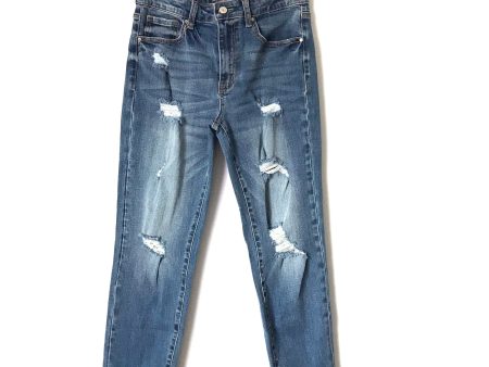 Tricot Distressed Straight Leg Jeans- Size 5 27 (Inseam 26”) For Cheap