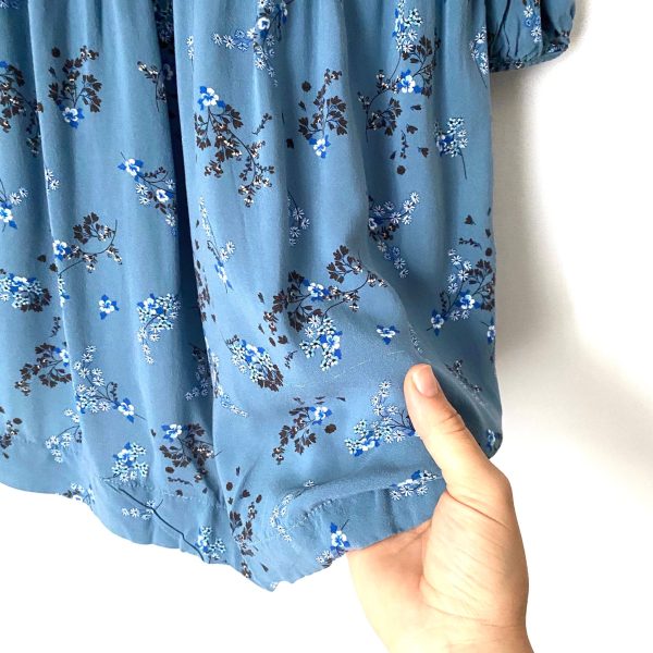 Zara Kids Blue Floral Button Up Dress- Size Girl’s 9 Supply