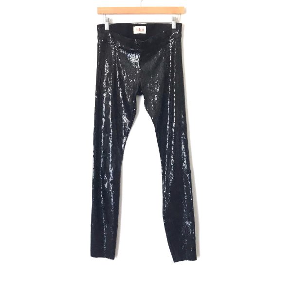 iiJin Black Sequin Leggings- Size ~S (Inseam 30.5”) Online