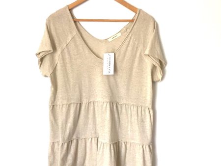 Entro Tan Tiered Babydoll Top NWT- Size S Cheap