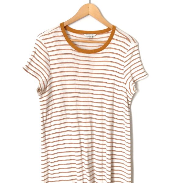 American Eagle Striped T Shirt Style Dress- Size L Online Hot Sale