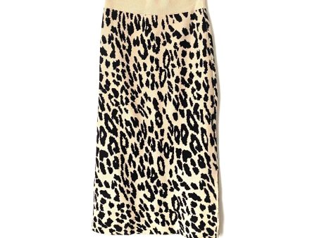 Wishlist Animal Print Side Slit Sweater Skirt- Size M (Julie) For Discount