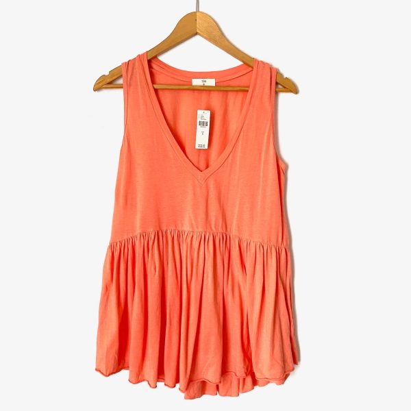 T.la Anthropologie Peach Peplum Top NWT- Size S For Discount