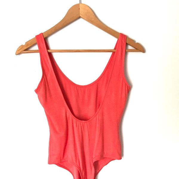 Vestique Coral Thong Bodysuit with Low Back NWT- Size S on Sale