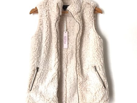 Love Tree Faux Fur Zipper Vest NWT- Size S Online Sale