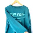 Wild Fable Green “New York” Cropped Sweatshirt- Size XXL (see notes) Online now