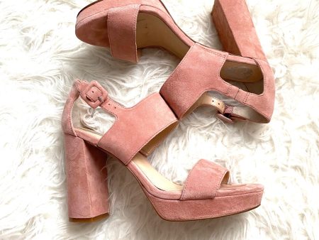 Vince Camuto Pink Block Heels- Size 7 Sale