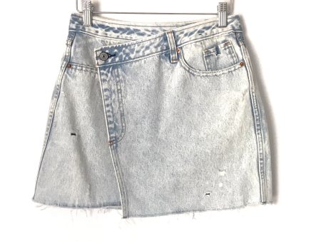 Abercrombie & Fitch Light Wash Wrap Denim Skirt NWT- Size 26 2 For Discount