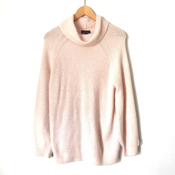 Topshop Pink Turtleneck Knit Sweater- Size S Online now