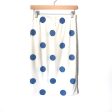 No Brand Blue Polka Dot Cotton Pencil Skirt- Size S Fashion