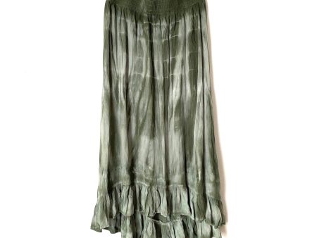 Scoop Green Tie Dye Ruffle Hem Skirt- Size M Online Sale