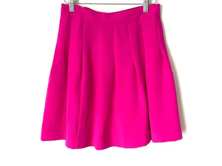 J. Crew Hot Pink Pleated Skirt- Size 00 Cheap