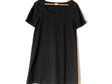 Theory Black Ruffle Sleeve Dress- Size 10 on Sale